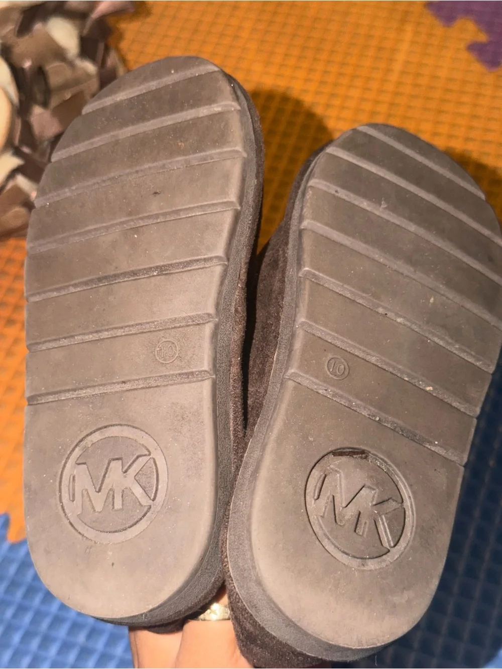Michael Kors Kids Brown Faux-Fur Lined Boot (used) (no box)